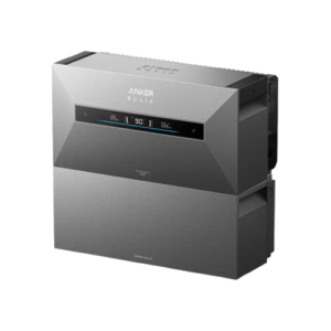 Anker Solix grey home battery with integrated display for energy storage and off-grid use