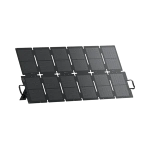Black, foldable, and portable solar panels with handles, suitable for off-grid power supply and mobile use