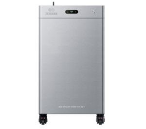 Zendure SolarFlow 3000 Mix AC+ Silver Portable Off-Grid Power Station with Wheels and Digital Display for Energy Management